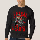 I Steal Hearts Ninja Boys Valentines Day Love Todd Sweatshirt (Vorderseite)