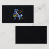 I Steal Hearts Puzzle Autism Awareness Dinosaurs Visitenkarte (Vorne/Hinten)