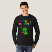 I Steal Hearts Puzzle Autism Awareness Month Rex D T-Shirt (Vorne ganz)