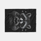I Steal Hearts Raccoon Valentines Racoon Meme Grap Fleecedecke (Vorderseite (Horizontal))