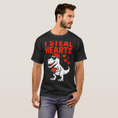 I Steal Hearts Trex Dino Baby Boy Valentines Toddl T-Shirt (Vorne ganz)