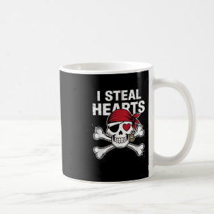 I Steal Hearts Valentinstag Pirate Funny Valenti Kaffeetasse