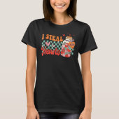 I Steal Hearts Xoxo Retro Groovy Valentines Day Dr T-Shirt (Vorderseite)