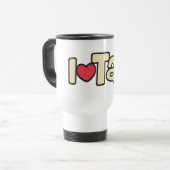 I stechen Liebe an Reisebecher (Vorderseite Links)