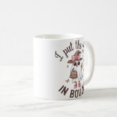 i steckte das Buch in bouje niedlichen halloween G Kaffeetasse (VorderseiteRechts)