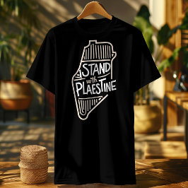 i steht mit Palestinflagge T-Shirt