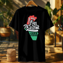 i steht mit palestinfreiem Platin T-Shirt