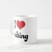 I Steppen der Liebe-(Herz) Kaffeetasse (Vorderseite Links)