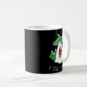 I Still Believe Santa Claus Alien Spaceship Funny Kaffeetasse (VorderseiteRechts)