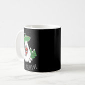 I Still Believe Santa Claus Alien Spaceship Funny  Kaffeetasse (Vorderseite Links)