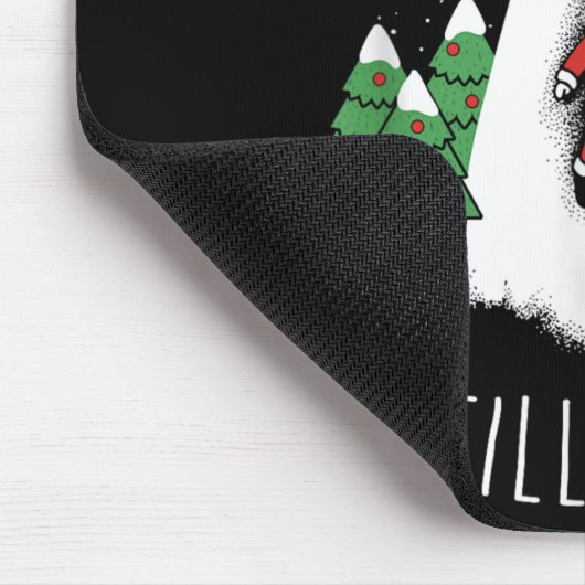 I Still Believe Santa Claus Alien Spaceship Funny  Mousepad (Ecke)