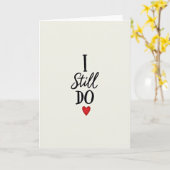 I Still Do Love Anniversary Card Karte (Gelbe Blume)
