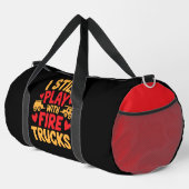 I Still Play With Fire Trucks  Duffle Bag (Rechte Ecke)