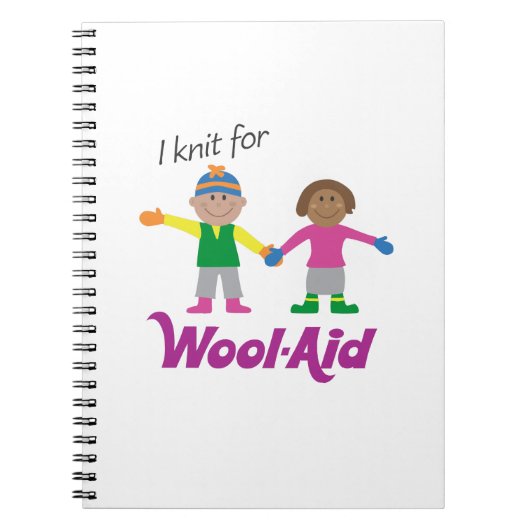 I Strick für Wolle-Hilfenotizbuch Notizblock (Vorderseite)