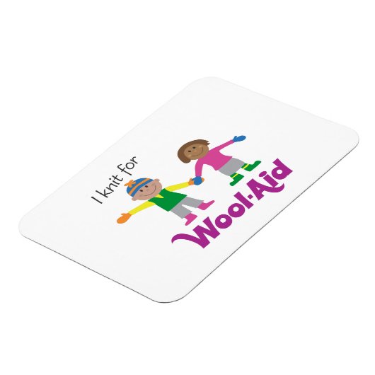 I Strick für Wool-Aid-Magnet Magnet (Linke Seite)