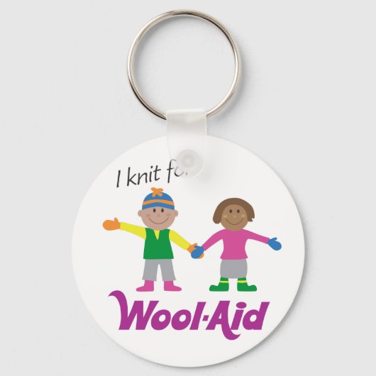 I Strick für Wool-Aid-Schlüsselanhänger Schlüsselanhänger (Vorderseite)