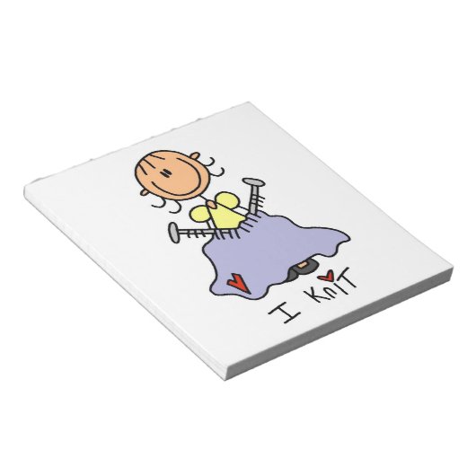 I STRICK NOTIZBLOCK (angewinkelt)