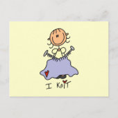 I Strick Postkarte (Vorderseite)