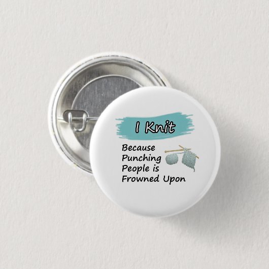 I Strick - Schaltfläche Button (Vorne & Hinten)