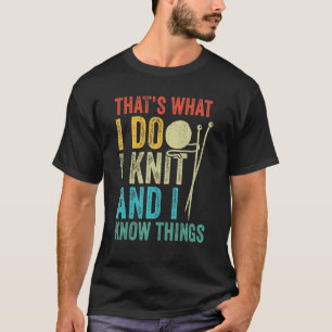 I Strick Yarn Kniiter Crochet Vintag Knitter Mama T-Shirt