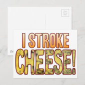 I Stroke Blue Cheese Postkarte (Vorne/Hinten)