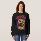 I Struck Gold with My Golden Golden Retriever Hum Sweatshirt (Vorne ganz)