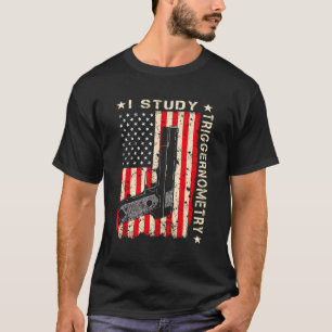 I Studie Triggerometrie Gun on Back 2. Änderung G T-Shirt