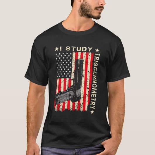 I Studie Triggerometrie Gun on Back 2. Änderung G T-Shirt (Vorderseite)