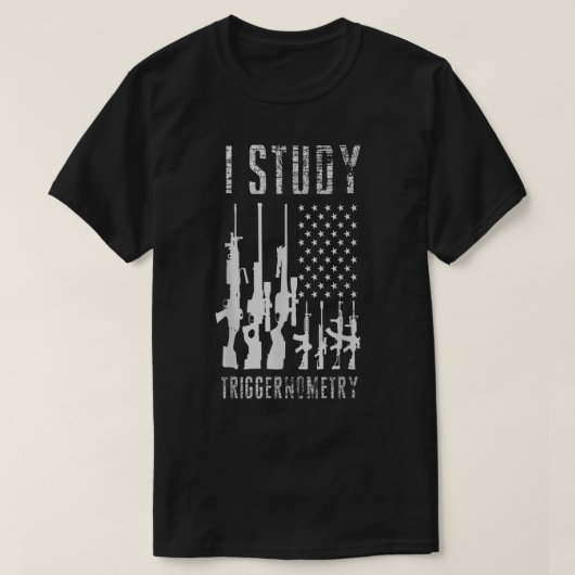 I Studie Triggerometrie Shirt Gun American Flag Gi (Design vorne)