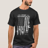 I Studie Triggerometry US Flag Pro Gun Guns Design T-Shirt (Vorderseite)