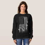 I Study Triggernometry Funny Gun Pro Waffen Flag O Sweatshirt (Vorne ganz)