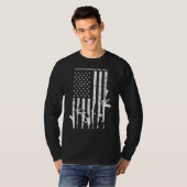 I Study Triggernometry Funny Gun Pro Waffen Flag O T-Shirt (Vorne ganz)