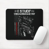 I Study Triggernometry Gun Veteran Christmas  Mousepad (Mit Mouse)