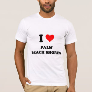 I stützt Liebe Palm Beach Florida unter T-Shirt