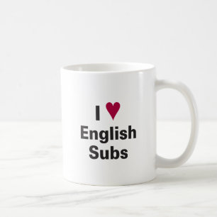 I Subs Herz-Englisch Tasse