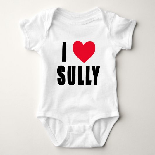 I Sully Liebe i-HERZ Sully Baby Strampler (Vorderseite)