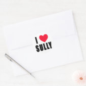 I Sully Liebe i-HERZ Sully Runder Aufkleber (Umschlag)