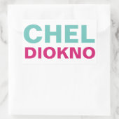 I Support Atty. Chel Diokno CUSTOMIZABLE Rechteckiger Aufkleber (Tasche)