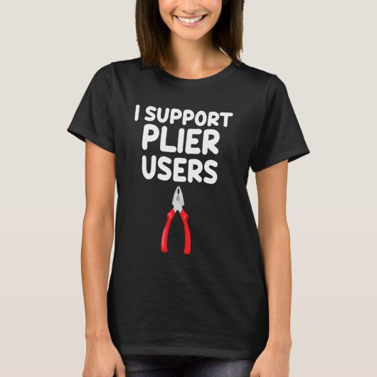 I Support Benutzer Tool Box Needle Nose Joint D T-Shirt (Vorderseite)