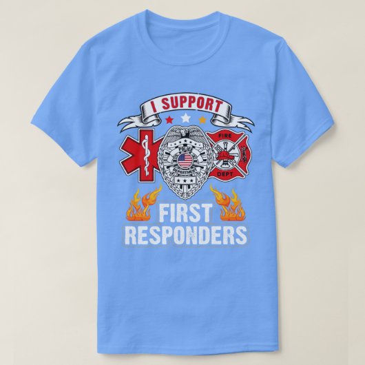i Support First Responder T-Shirt (Design vorne)