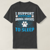 i support putting animal abusers to sleep Pullover (Design vorne)