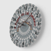 I Support the 2nd Amendment Große Wanduhr (Winkel)
