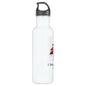 I Support The Autism Community Water Bottle Edelstahlflasche (Rückseite)