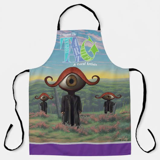 I support the Topeka Art Guild Design Apron Schürze (Vorderseite)
