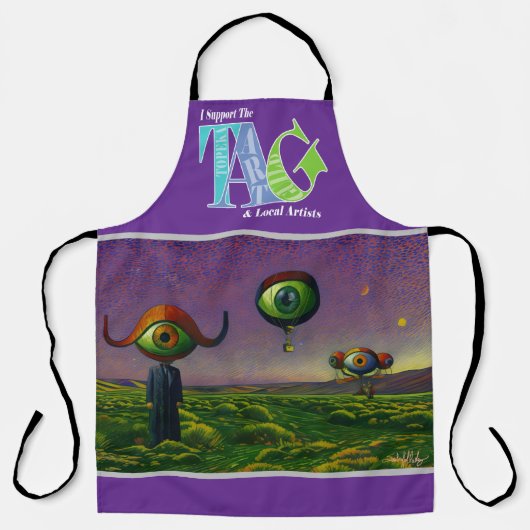 I support the Topeka Art Guild Design Apron Schürze (Vorderseite)