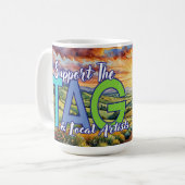 I Support the Topeka Art guild Kaffeetasse (Vorderseite Links)