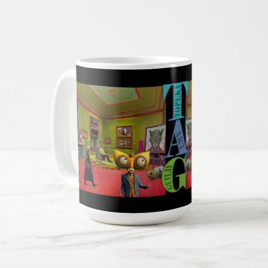 I support the Topeka Art Guild Mug Kaffeetasse (Vorderseite Links)
