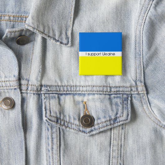 I support Ukraine Pinback Button (Beispiel)