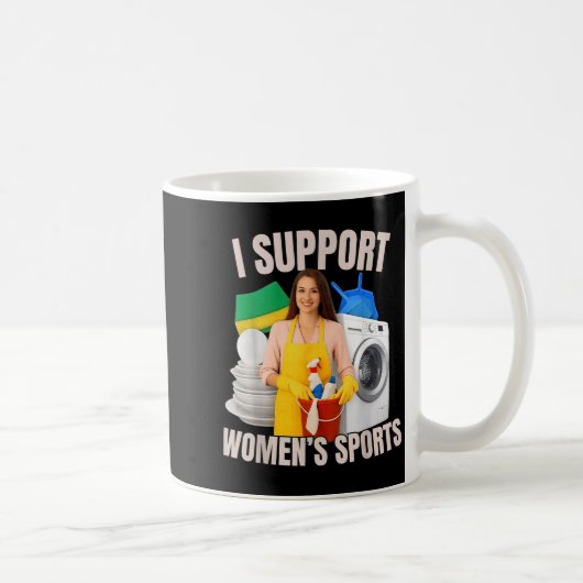 I Suprt Women's Srts Unwearable Aduld Humor Bootle Kaffeetasse (Rechts)