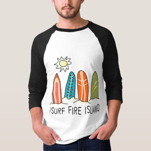 I Surf Fire Island T-Shirt (Vorderseite)